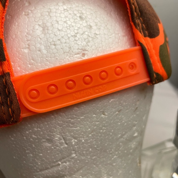 Nissin Orange Camo Snap Back Trucker Cap - Picture 7 of 14